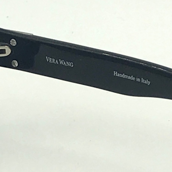 VERA WANG OVAL BLACK SUNGLASSES ITALY